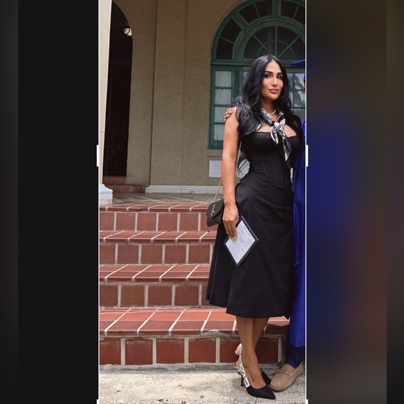 BABYBOO DEANNA MIDI DRESS - BLACK - Picture 5 of 5